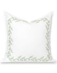 Savilea, Indoor/Outdoor Grass Green Pillow Cover, with Flanged Border, 20"x20"