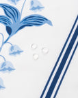 Newvalis Lily of the Valley, Indoor/Outdoor Fabric By The Yard 57", Azure/Navy Blue