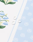 Charlivale Lily of the Valley, Indoor/Outdoor Fabric By The Yard 57", Baby Blue/Green