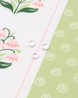 Charlivale Lily of the Valley, Indoor/Outdoor Fabric By The Yard 57", Sage Green/Pink