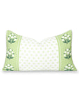 Charlivale, Indoor/Outdoor Grass Green Lumbar Pillow Cover, with Piping, 12"x20"