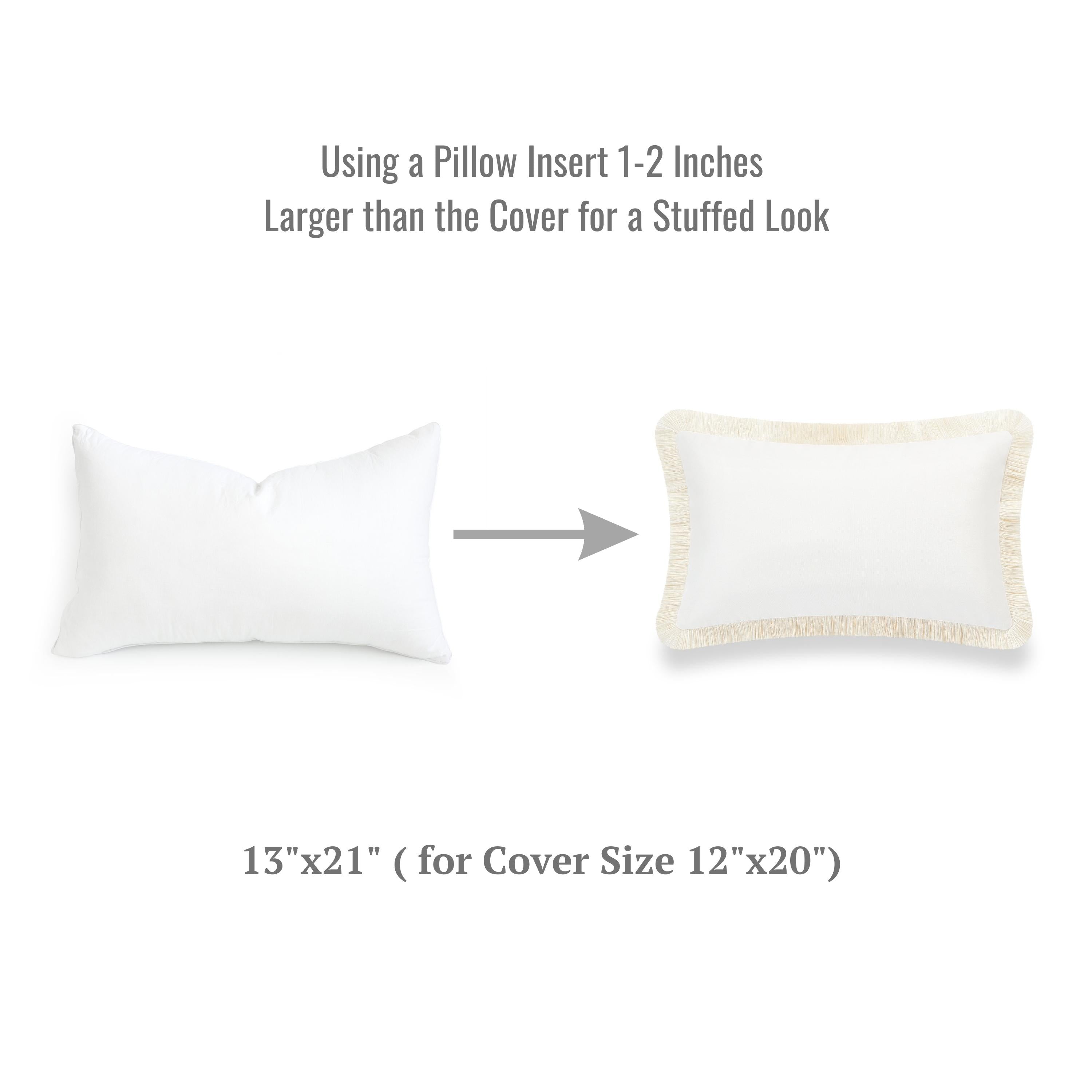 Hofdeco Synthetic Down Lumbar Pillow Insert - Water Resistant 13x27 Inch Rectangle Form