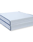 Coastal Indoor Outdoor Seat Cushion Cover Only Set of 2, Stripes B, Baby Blue, 24"x24"x4"