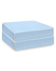 Coastal Indoor Outdoor Seat Cushion Cover Only Set of 2, Solid, Baby Blue, 20"x20"x4"