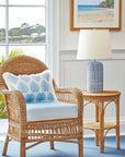 Coastal Indoor Outdoor Seat Cushion Cover Only Set of 2, Solid, Baby Blue, 20"x20"x4"