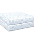 Avinelle Dahlia, Indoor/Outdoor Baby Blue Seat Cushion Covers, with Piping, 24"x24"x4"