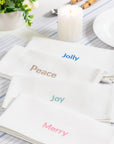Embroidered napkins