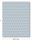 Marveille Flowers, Outdoor Floral Fabric By The Yard 57", Baby Blue Flower on Baby Blue