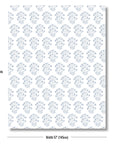 Capelea Flowers, Blue And White Outdoor Fabric By The Yard 57", Baby Blue