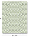 Kapalei Ravenala Scallops, Green Outdoor Fabric By The Yard 57", Green