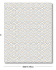 Kapalei Ravenala Scallops, Coastal Outdoor Fabric By The Yard 57", Tan