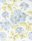 Seabluea Sketch Hydrangea, Outdoor Floral Fabric By The Yard 57", Baby Blue