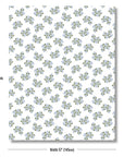 Nantess Blooming Hydrangea, Floral Outdoor Fabric By The Yard 57", Baby Blue Flower on White