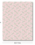 Nantess Blooming Hydrangea, Pink Outdoor Fabric By The Yard 57", White Flower on Blush Pink