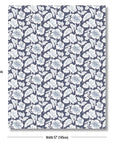 Hanakai Hisbucs, Indoor Outdoor Fabric By The Yard 57", Navy Blue