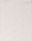 Coastline Stripes, Outdoor Ticking Stripe Fabric By The Yard 57", Tan