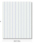 Hamptelle Hisbucs Stripes, Blue And White Outdoor Fabric By The Yard 57", Baby Blue