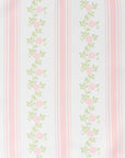 Hamptelle Hisbucs Stripes, Outdoor Floral Fabric By The Yard 57", Blush Pink