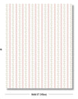 Hamptelle Hisbucs Stripes, Outdoor Floral Fabric By The Yard 57", Blush Pink