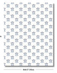 Barbelle Hydrangea, Indoor/Outdoor Fabric By The Yard 57", Navy Blue