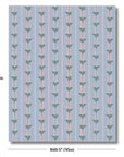 Newvalis Lily of the Valley, Indoor/Outdoor Fabric By The Yard 57", Baby Blue/Pink