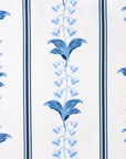 Newvalis Lily of the Valley, Indoor/Outdoor Fabric By The Yard 57", Azure/Navy Blue