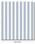 Seabourne Harbor Stripes, Outdoor Performance Fabric By The Yard 57", Azure Blue/Indigo