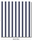 Seabourne Harbor Stripes, Outdoor Performance Fabric By The Yard 57", Indigo/Azure Blue