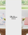 Coastal Indoor Outdoor Throw Pillow Cover, Embroidered Frame Leafs with Piping, Blush Pink, 20"x20"