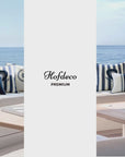 Coastal Outdoor Performance Throw Pillow Cover Only, Nautical Yacht Stripe, Navy Blue, 18"x18"