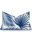 navy blue lumbar pillow