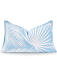 blue outdoor pillow cover