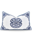 chinoiserie lumbar pillow