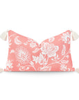 pink floral pillow cover