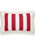 striped lumbar pillow