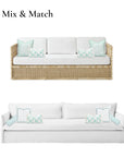 Coastal outdoor pillow cover