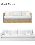 Tan outdoor pillow cover