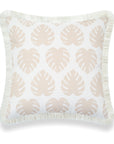 Tan outdoor pillow cover