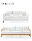 Coastal outdoor pillow cover