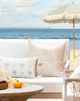 Palm leaf outdoor pillow cover