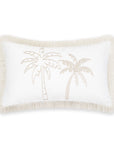 Weather-resistant outdoor pillow cover