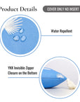 Weather-resistant outdoor pillow cover