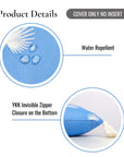Weather-resistant outdoor pillow cover