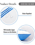 Water-resistant outdoor pillow cover