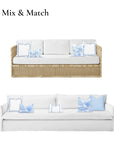 Cornflower blue pillow cover