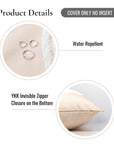 Weather-resistant outdoor pillow cover