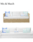 Cornflower blue pillow cover