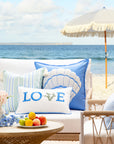Shell pillow cover