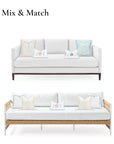 Baby blue pillow cover