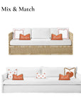 rust orange outdoor pillow cover